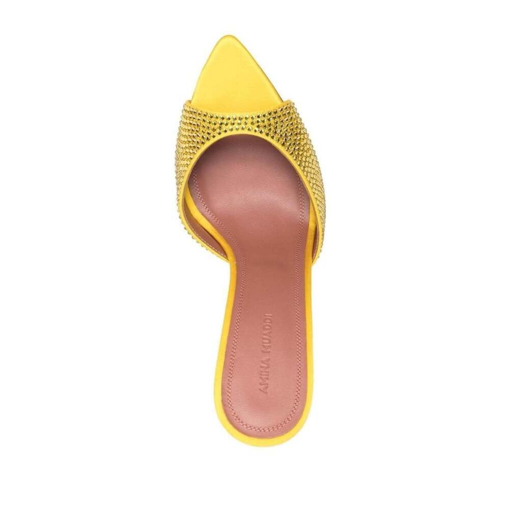 Amina Muaddi - Crystal-Embellished Caroline Mules - IT 38 - Picture 5 of 6